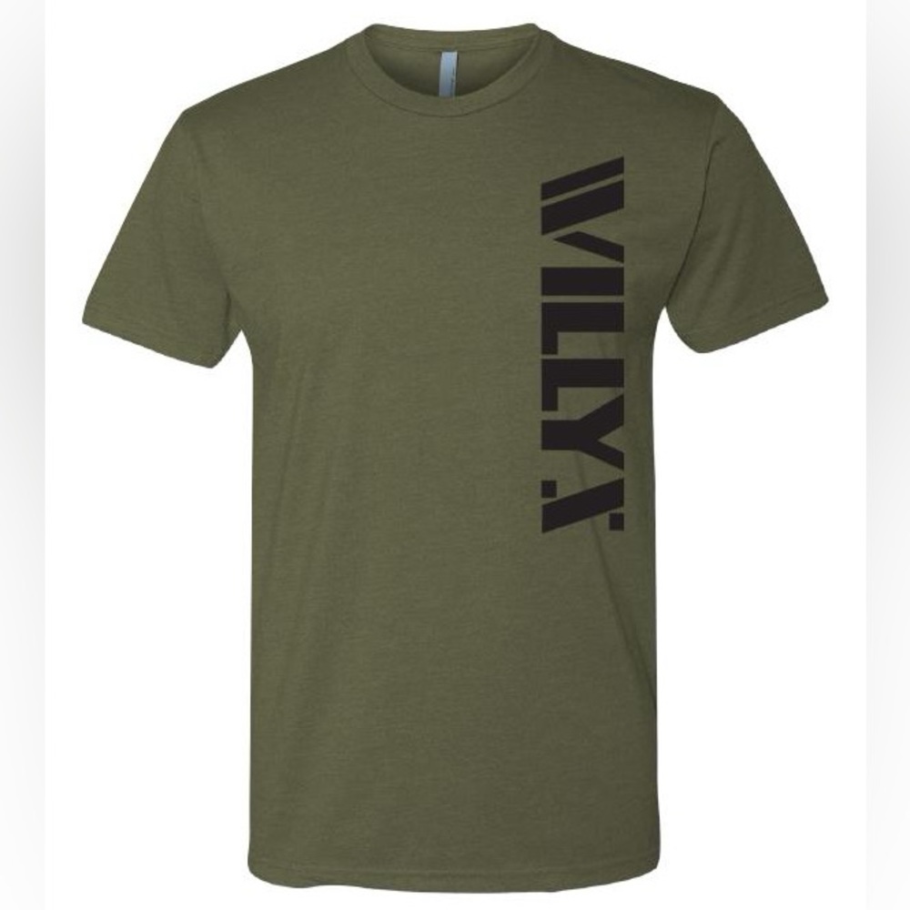 Willys logo unisex tshirt. New. Size large.